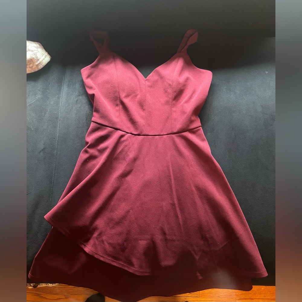 Burgundy Midi Dress Emerald Sundae